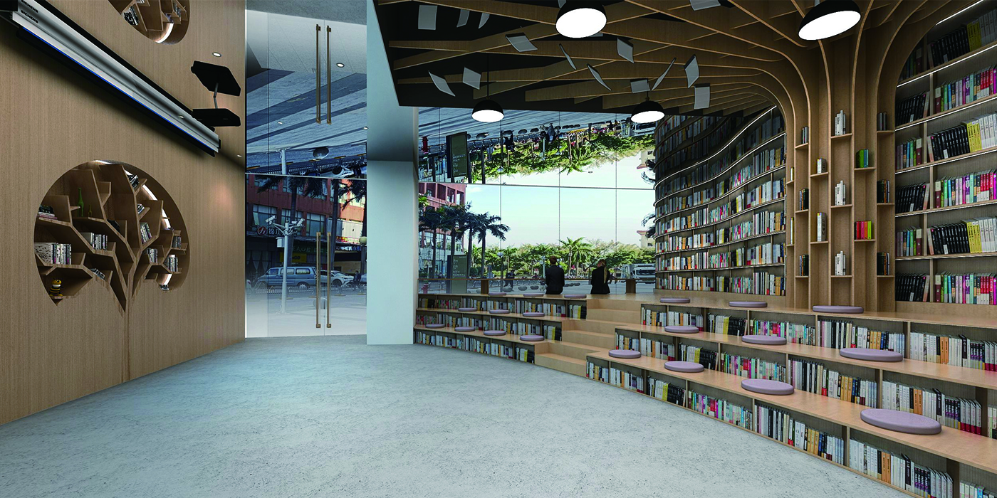 皇岗口岸社区图书馆设计